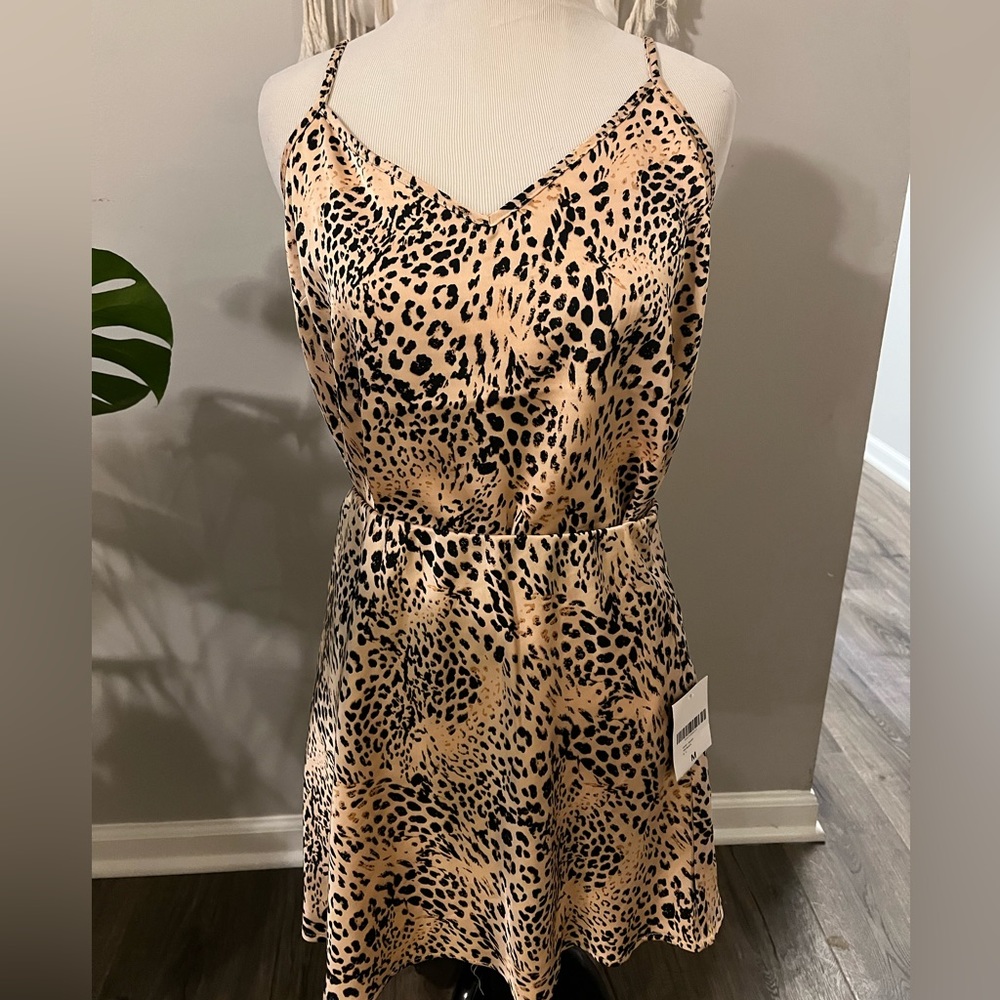 Cheetah Camisole and Skirt Set